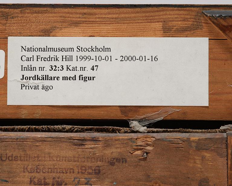 Carl Fredrik Hill, "Jordkällare med figur, Luc-sur-Mer".