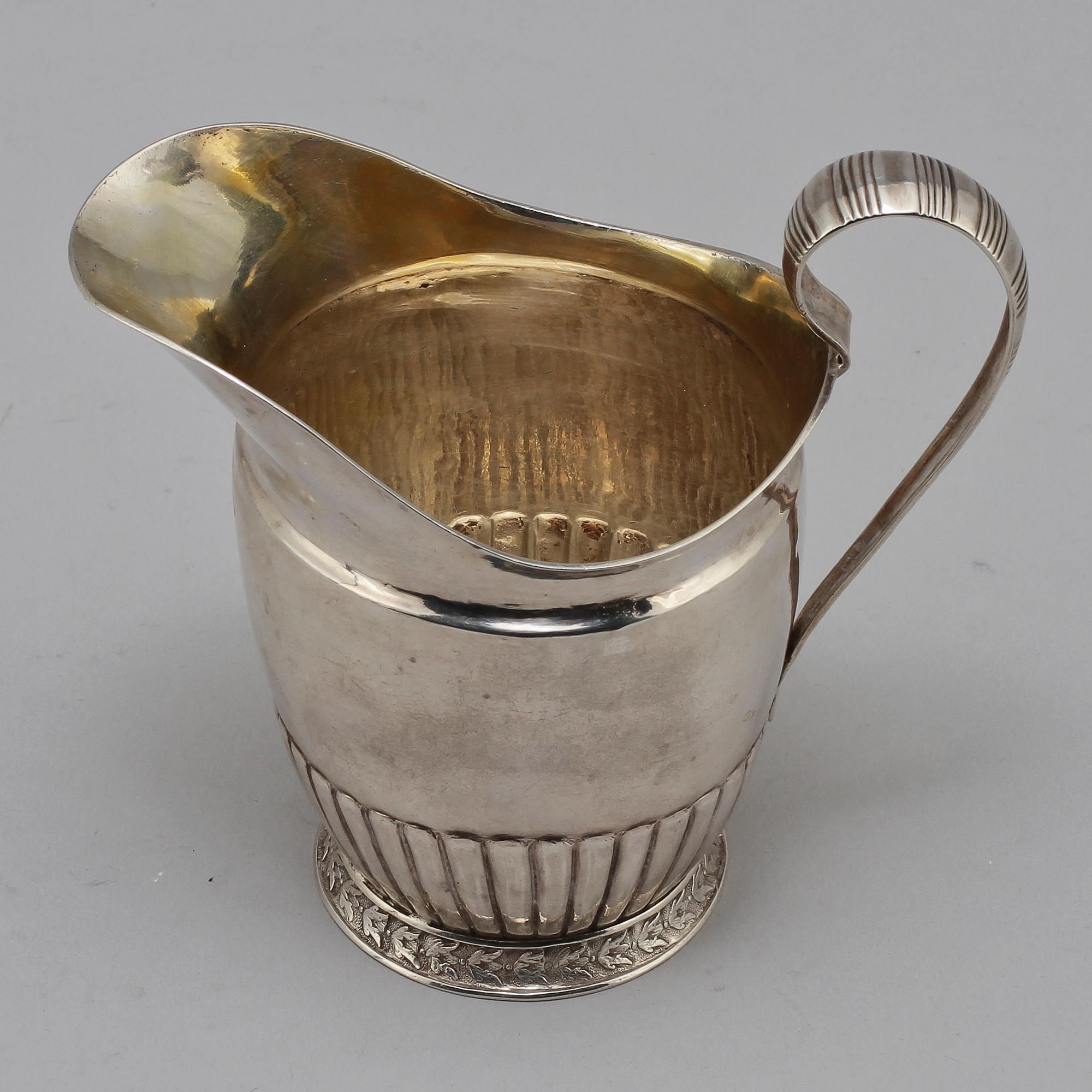MJÖLKKANNA, silver, O. Pehr Hallberg, Norrköping, 1837.
