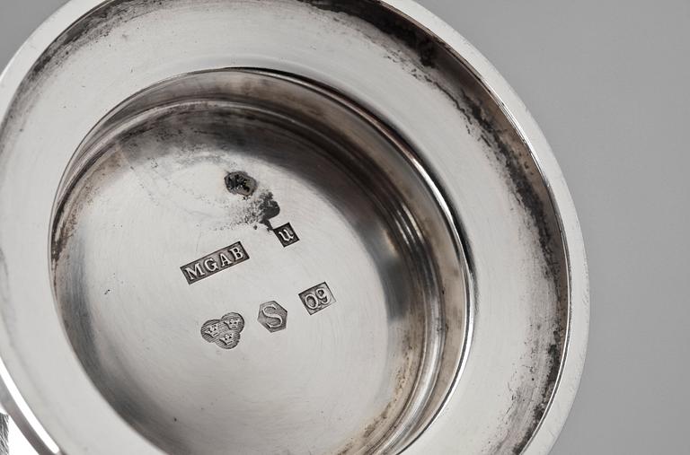 PARTI SILVER, 11 delar, bl a Guldsmeds AB, Stockholm 1923. Tot vikt ca 880 g.