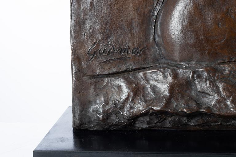 Gudmar Olovson, relief/sculpture. Signed. Numbered. Foundry mark. Bronze, total height 70 cm, length 50 cm.