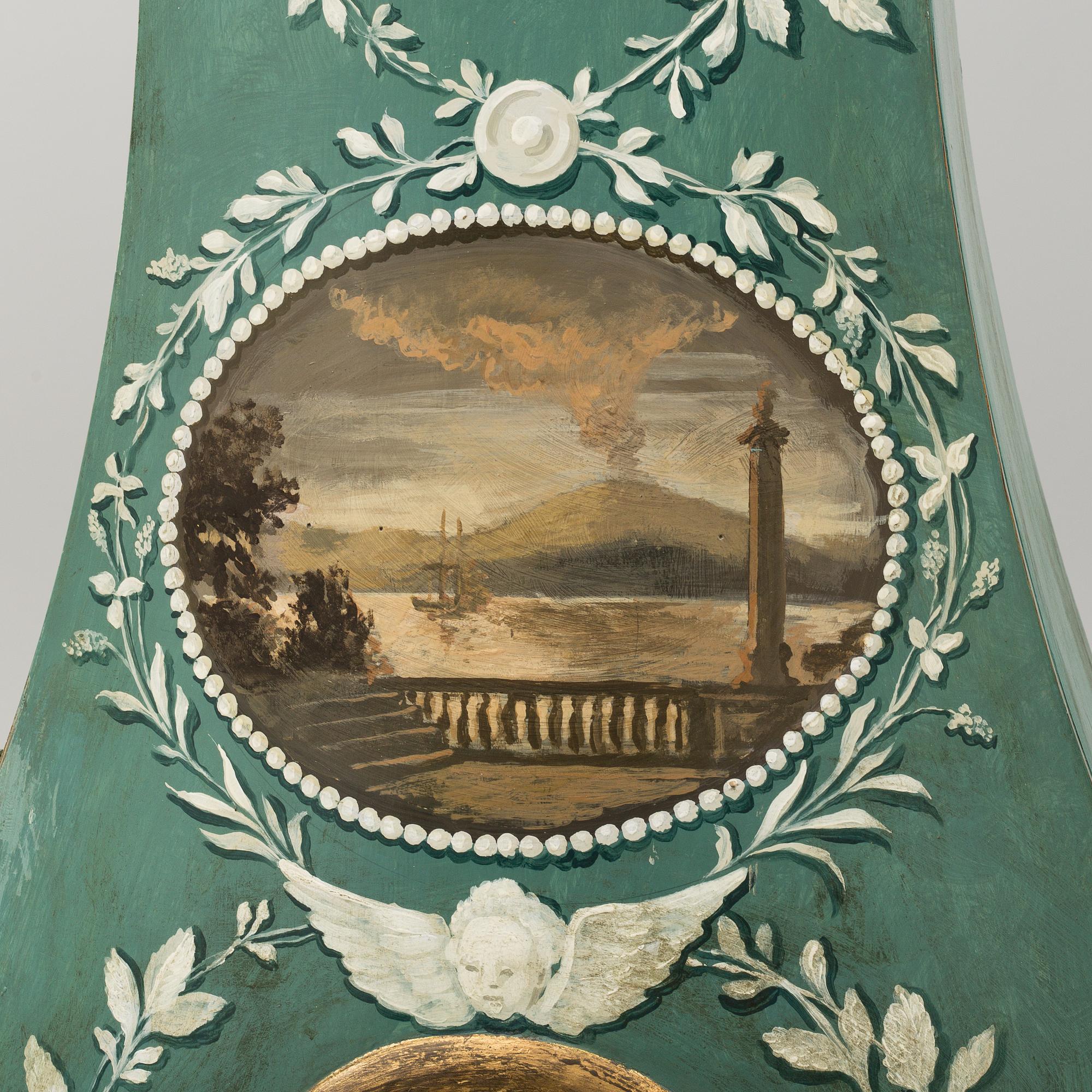 A Swedish Rococo longcase clock, second half of the 18th century.