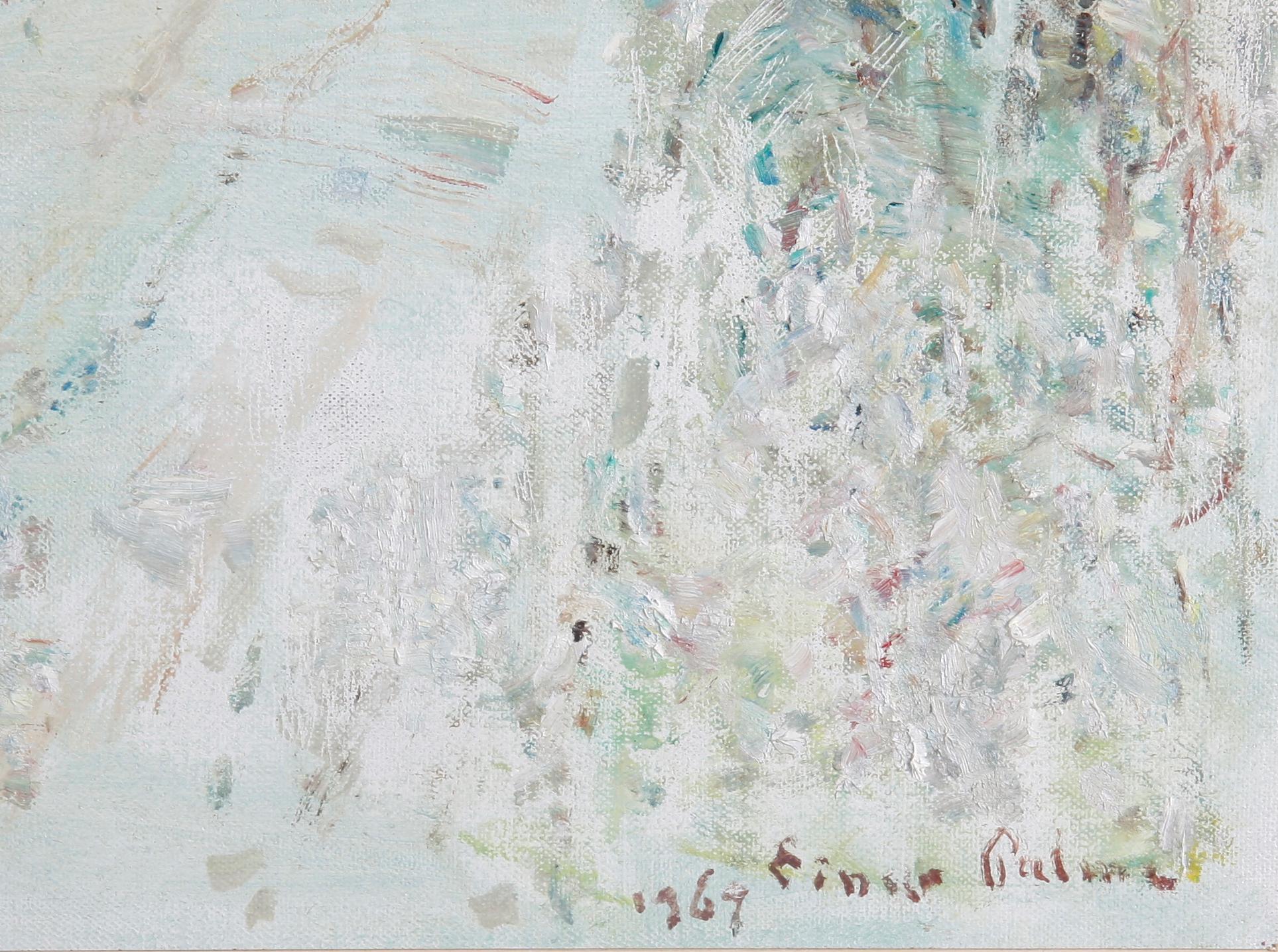 PALME, EINAR. Olja på duk, sign o dat. 1969.