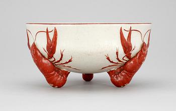 KRÄFTSKÅL, flintgods, Rörstrand, 1900-talets början.