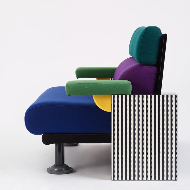 Michele De Lucchi, a "Lido" sofa, Memphis, Italy, post 1982.