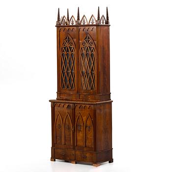 Bookcase, Neo-Gothic, probably England, 19th century.