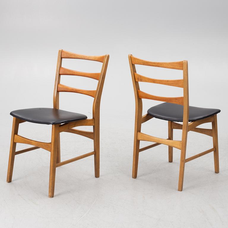 Chairs, 4 pcs, 1950s/60s.