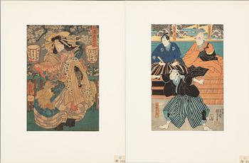 Utagawa Kuniyoshi, 'Revenge' and 'Courtesans of Miura-ya'.