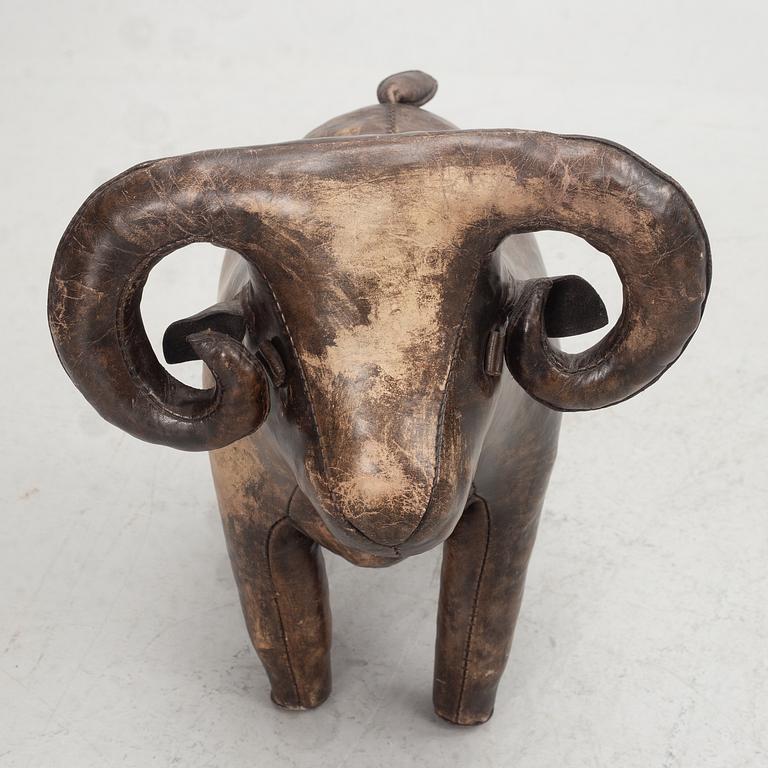 Dimitri Omersa & Co, a leather ottoman, sold at Firma Svenskt Tenn.