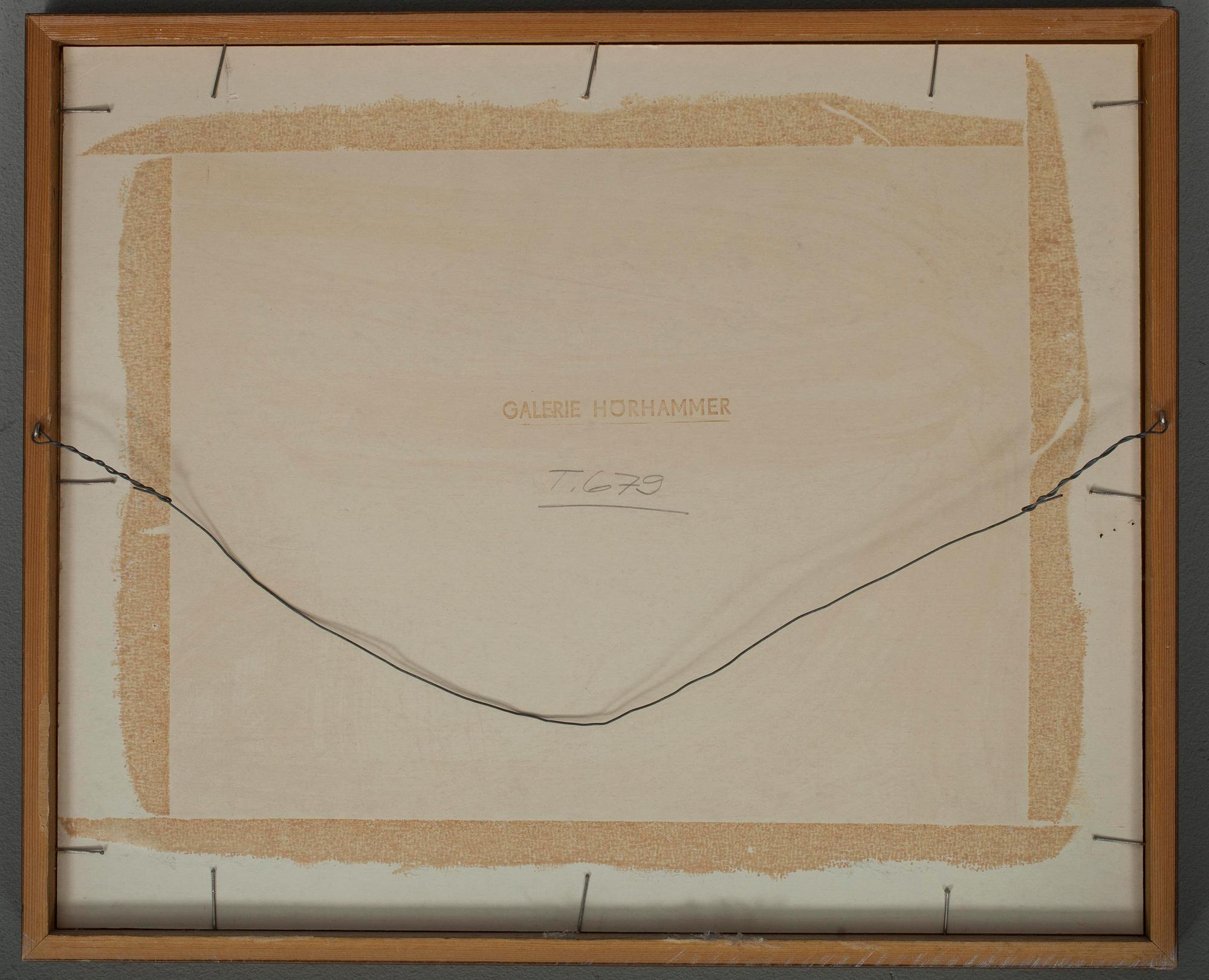HENRIK TIKKANEN (FINLAND), blandteknik, sign. och dat. 1977.