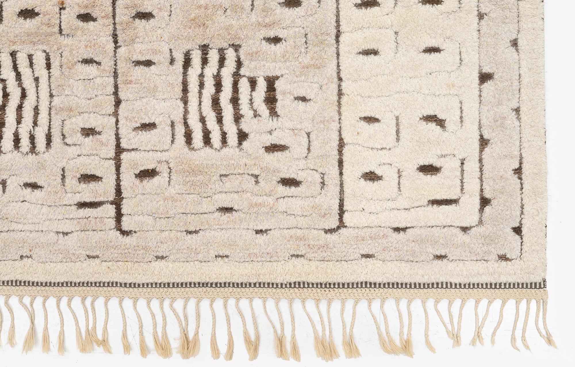 Märta Måås-Fjetterström, a carpet, 'Skvattram', knotted pile in relief, c. 270 x 164 cm, signed AB MMF.