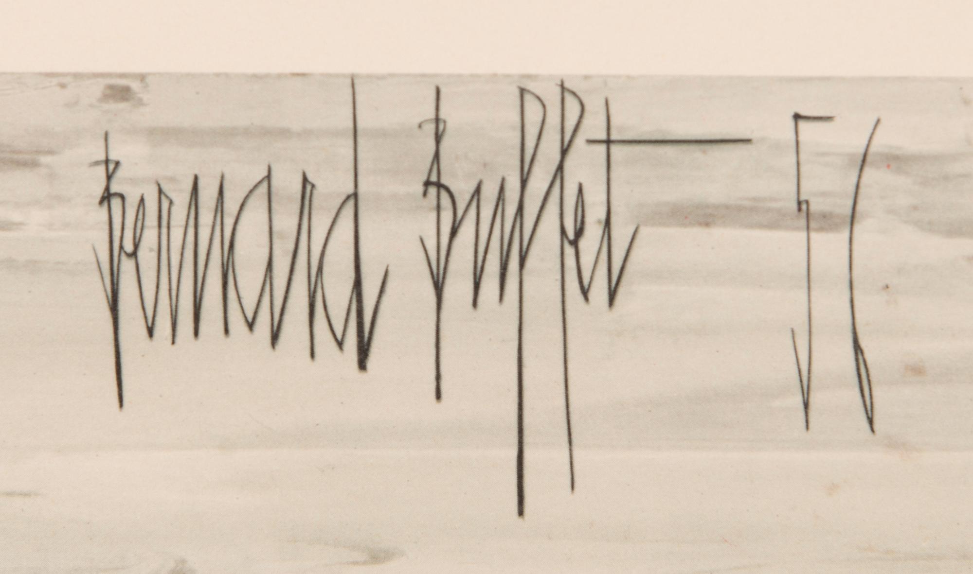 BERNARD BUFFET, offset, printed signature and dating -56.