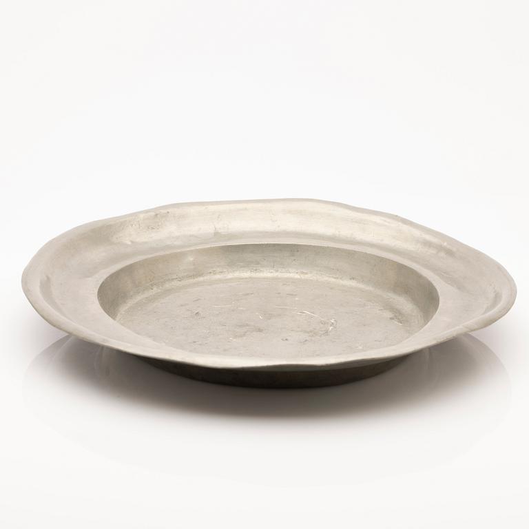 Johan Fredrik Werrenrath, bowl, pewter, Lund, 1868.