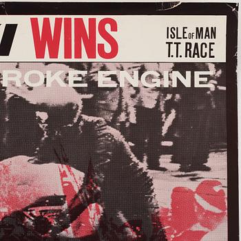 Poster, Suzuki, Isle of Man TT race, 1960s.