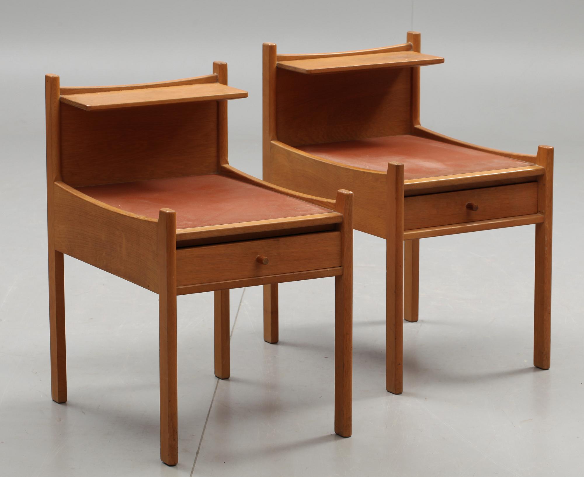 SÄNGBORD, ett par, Danmark, 1900-talets andra hälft.