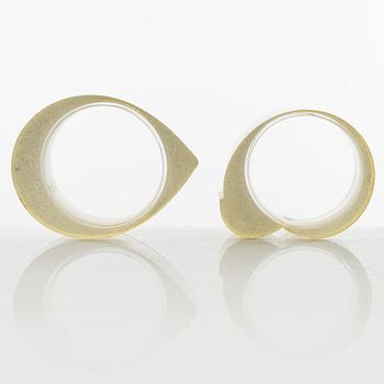 Siv Lagerström, bangles, two pieces, acrylic plastic.