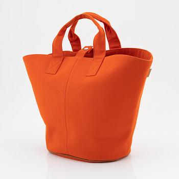 Hermès, a orange cotton 'Panier de Plage PM' Tote.