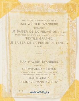 Max Walter Svanberg, "Drömkvinnans kyss".