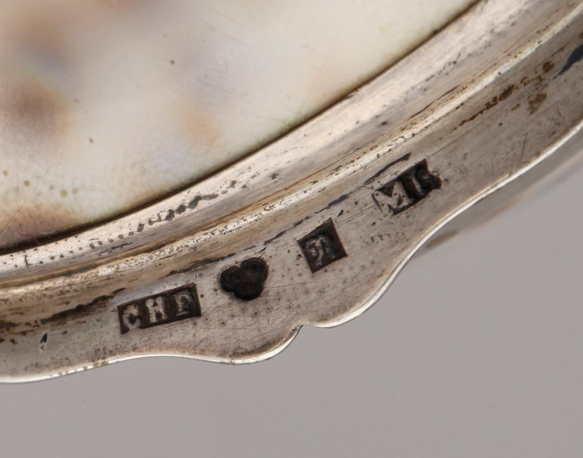 DOSA, snäcka samt silver, Carl Henrik Forssman, Nyköping, 1890.