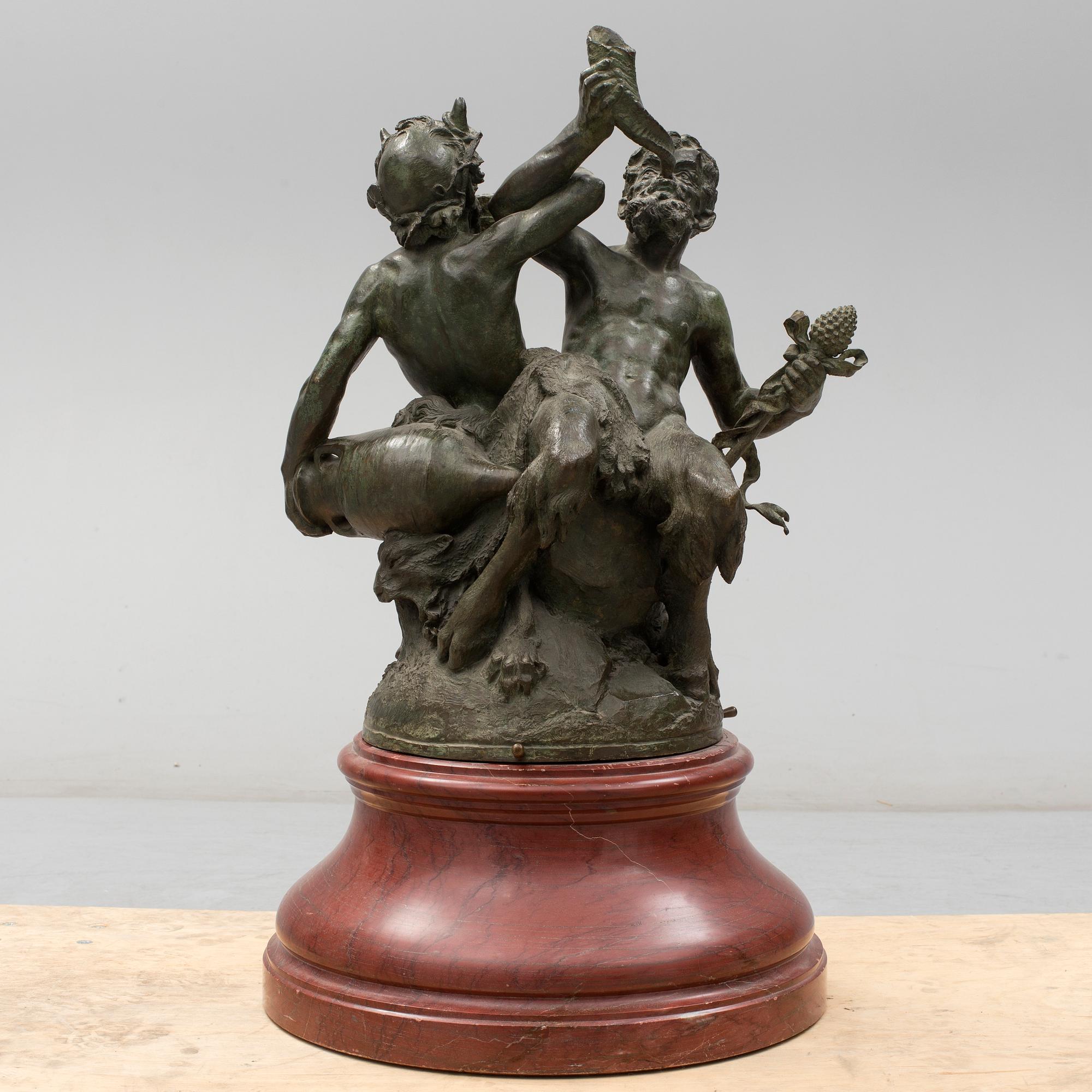 LUDWIG HASSELRIIS, sculpture, bronze, signed.