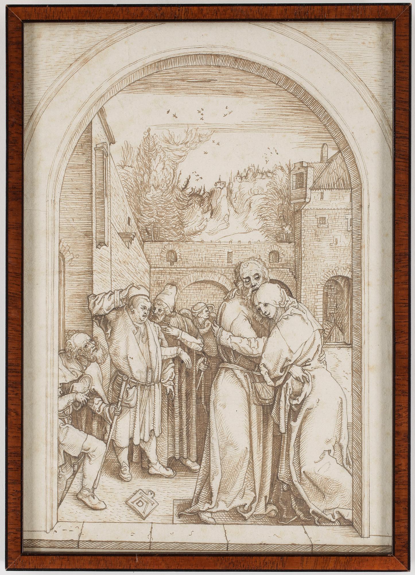 ALBRECHT DÜRER, efter,tuschteckning, 1700-tal.