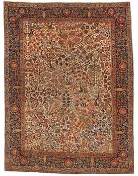 324. A carpet, a semi-antique Tabriz, ca 297,5 x 224 cm.