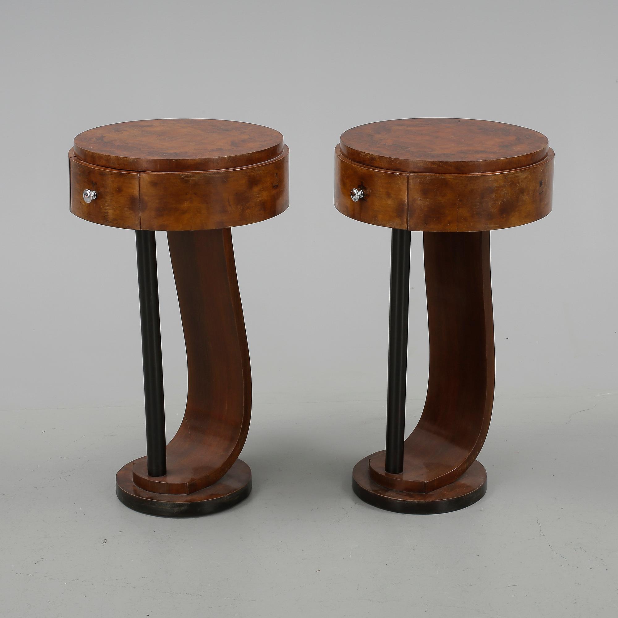 BORD, ett par, Art Déco, Frankrike.