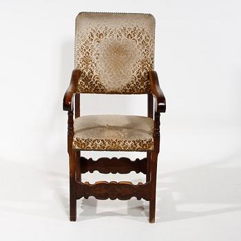 KARMSTOL, barockstil, Sydeuropa, 1800-tal.