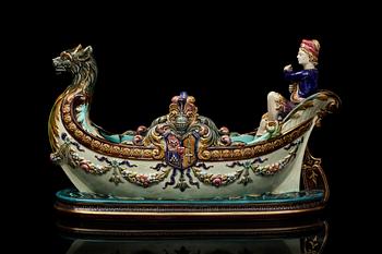 JARDINIERE, majolika. Rörstrand 1800-talets slut.