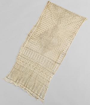 A SHAWL, with metal elements, early 20th century.