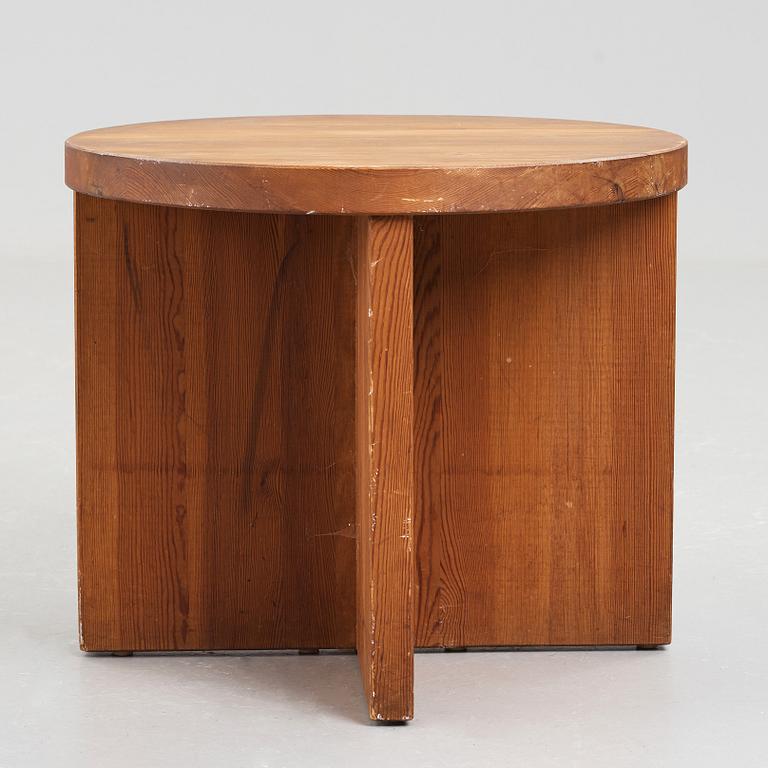 Axel Einar Hjorth, a "Lovö" stained pine table, Nordiska Kompaniet, Sweden 1930's.