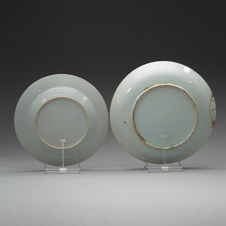 A part armorial dinner service, Qing dynasty, Qianlong (1736-95). (10 pieces).