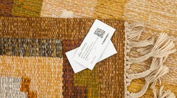 MATTA, rölakan, monogramsignerad IS (Ingegerd Silow), ca 233 x 169 cm.