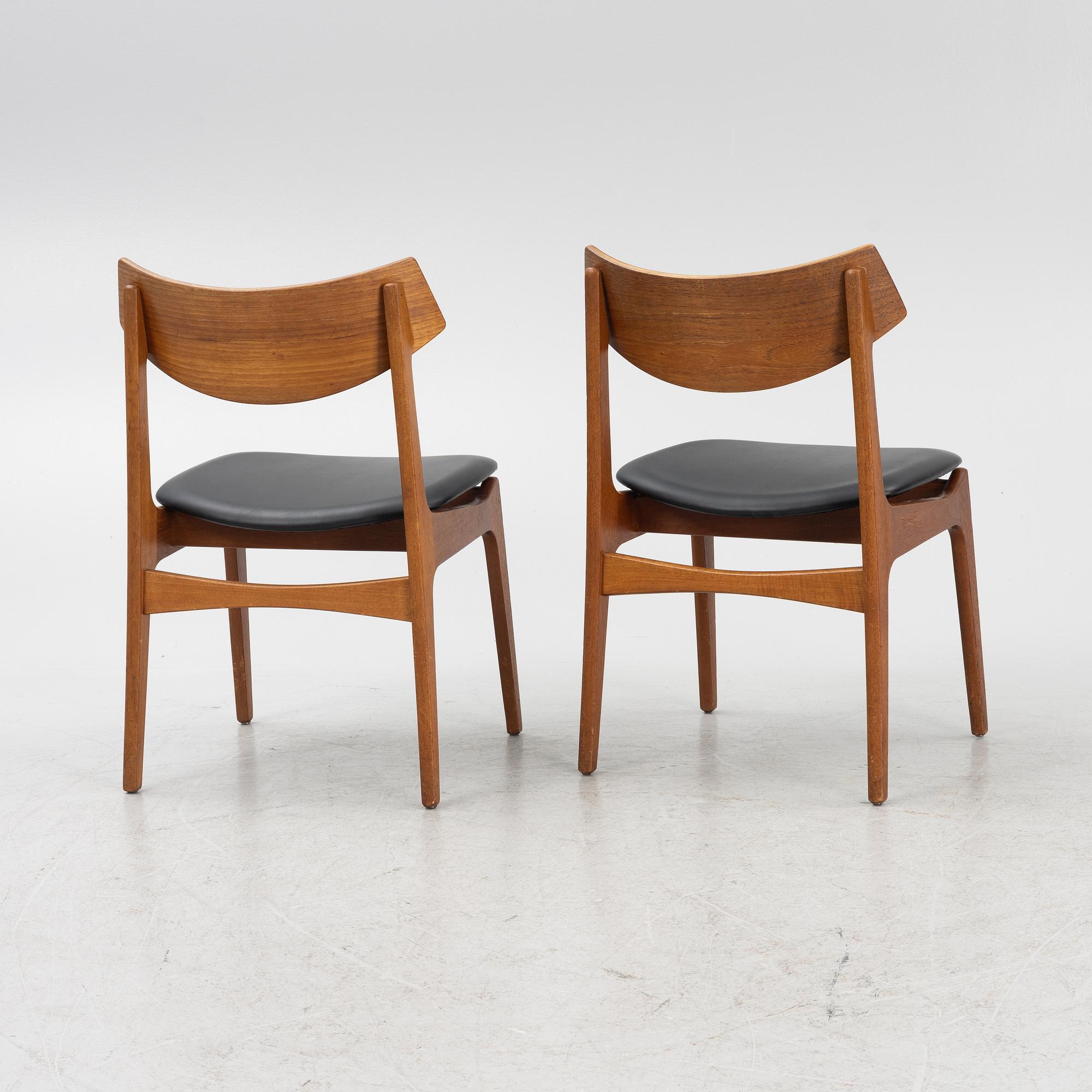 Funder-Schmidt & Madsen, stolar, 6 st, Odense, Danmark, 1950/60-tal.