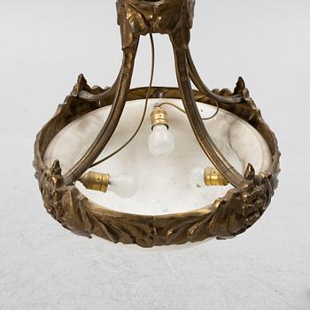 Alice Nordin, an Art Nouveau ceiling lamp, around 1900.