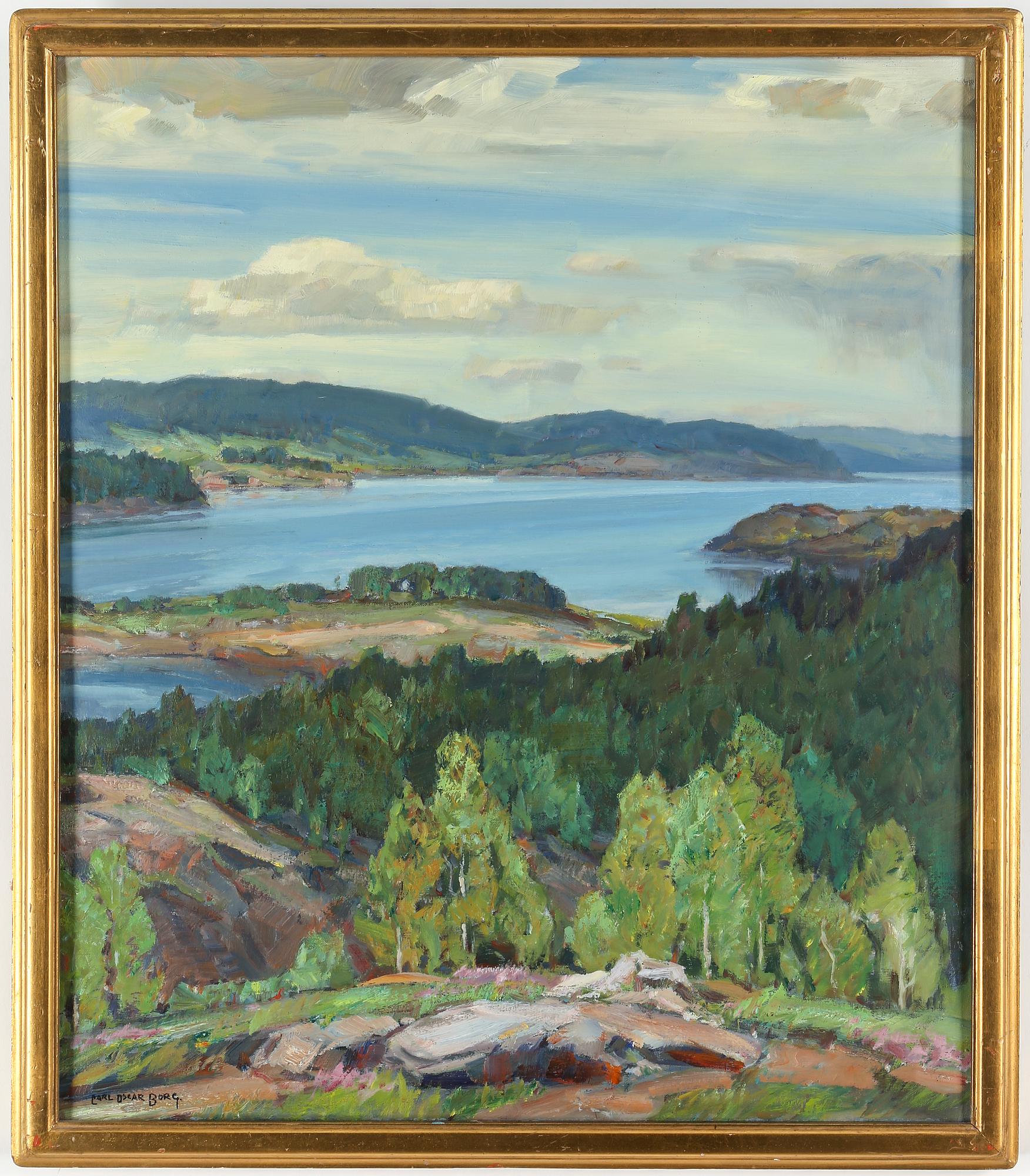 CARL OSCAR BORG, oil on canvas, signed.