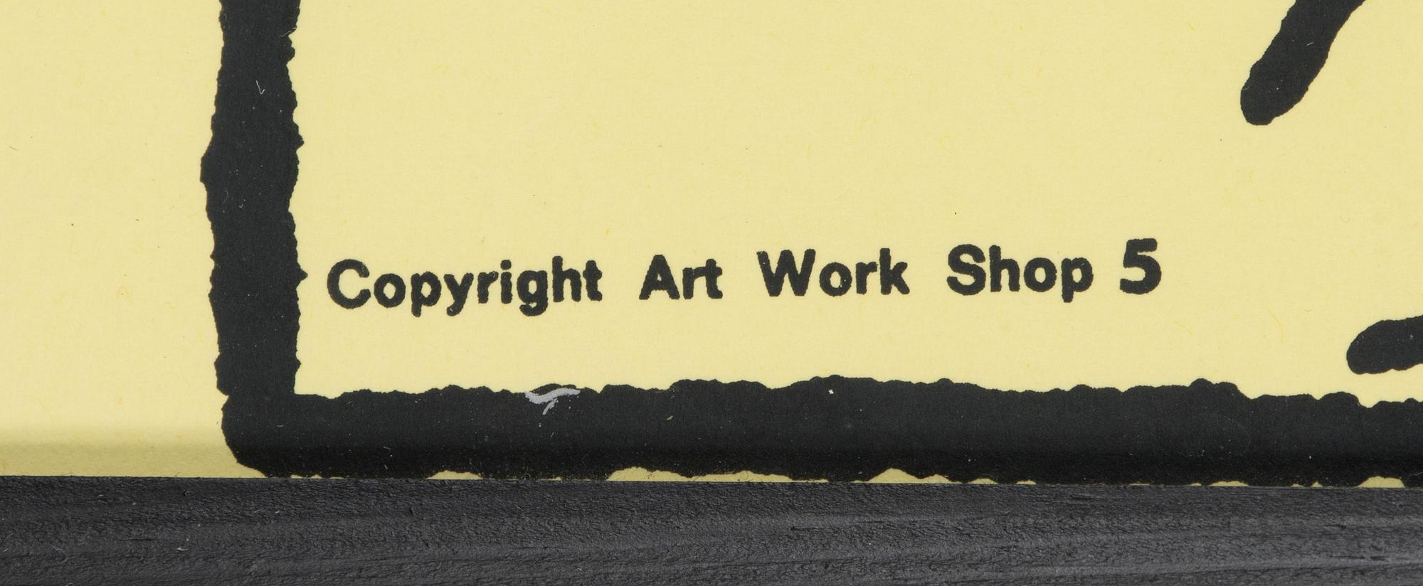 Tove Jansson, poster, Moomin, Bull's Presstjänst, Art Work Shop, 1960s.