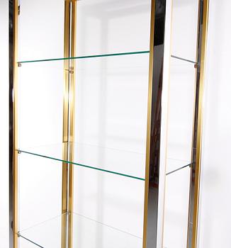 HYLLA, metall, glas, sent 1900-tal.