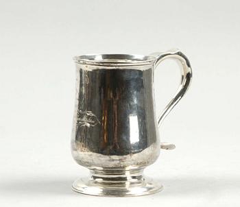 STOP, silver, John Langland & John Robertson, Newcastle, 1786. Vikt ca 300 g.