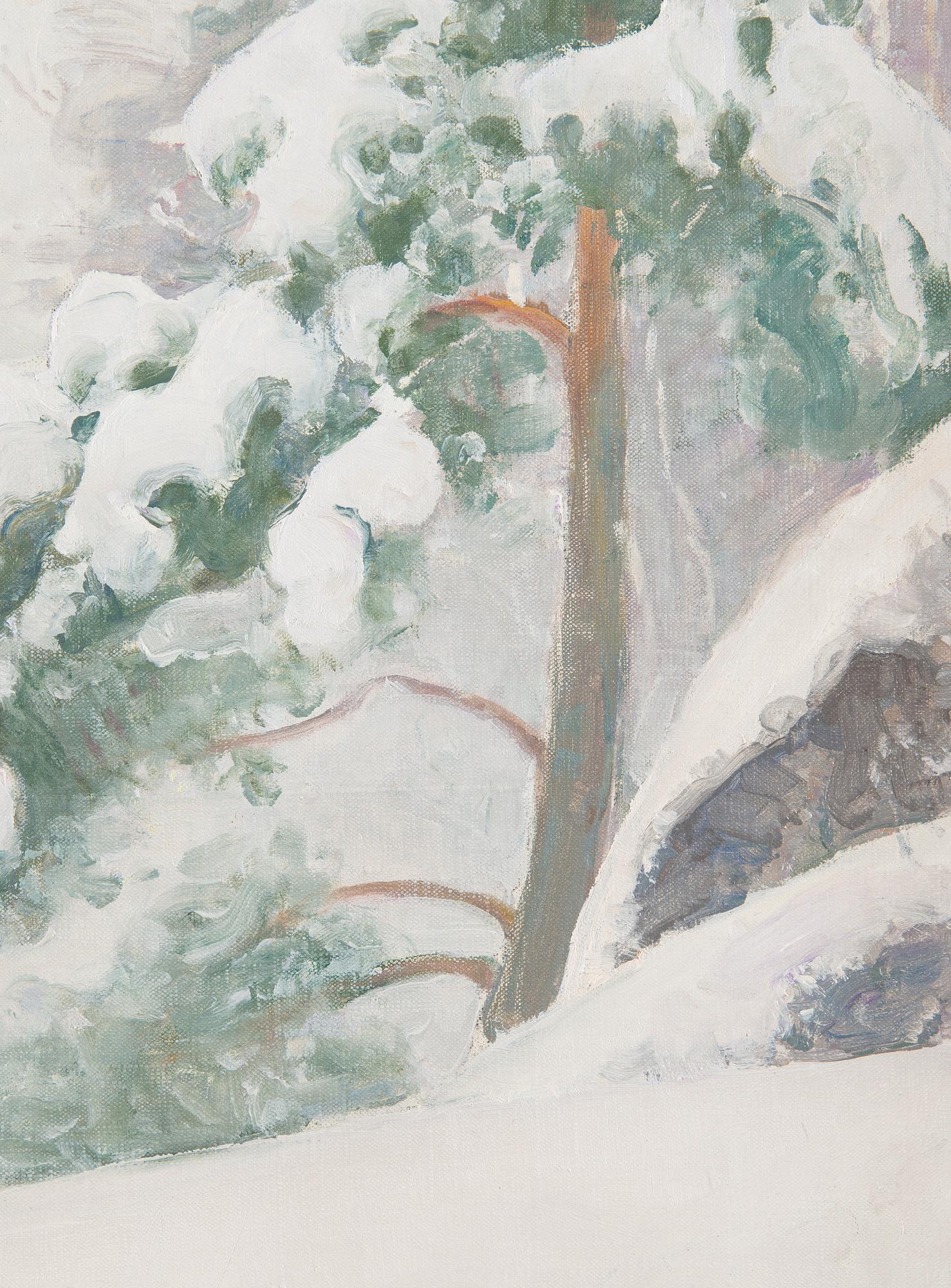 Pekka Halonen, Snow-laden pines.