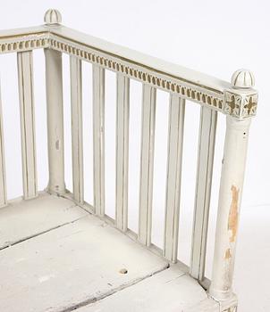 SOFFA, gustaviansk, provinstillverkad, tidigt 1800-tal.