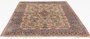A carpet, Kerman, ca 323 x 213 cm.