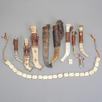 SAMEKNIVAR och SAMEBÄLTE, 11 delar, 1900-talets första hälft.