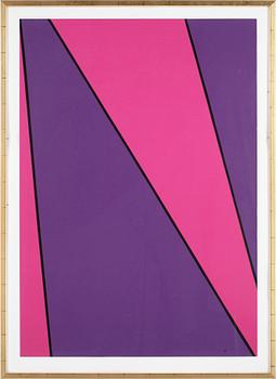 Olle Baertling · OLLE BAERTLING, efter, utställningsaffisch, Malmö konsthall, 1981.