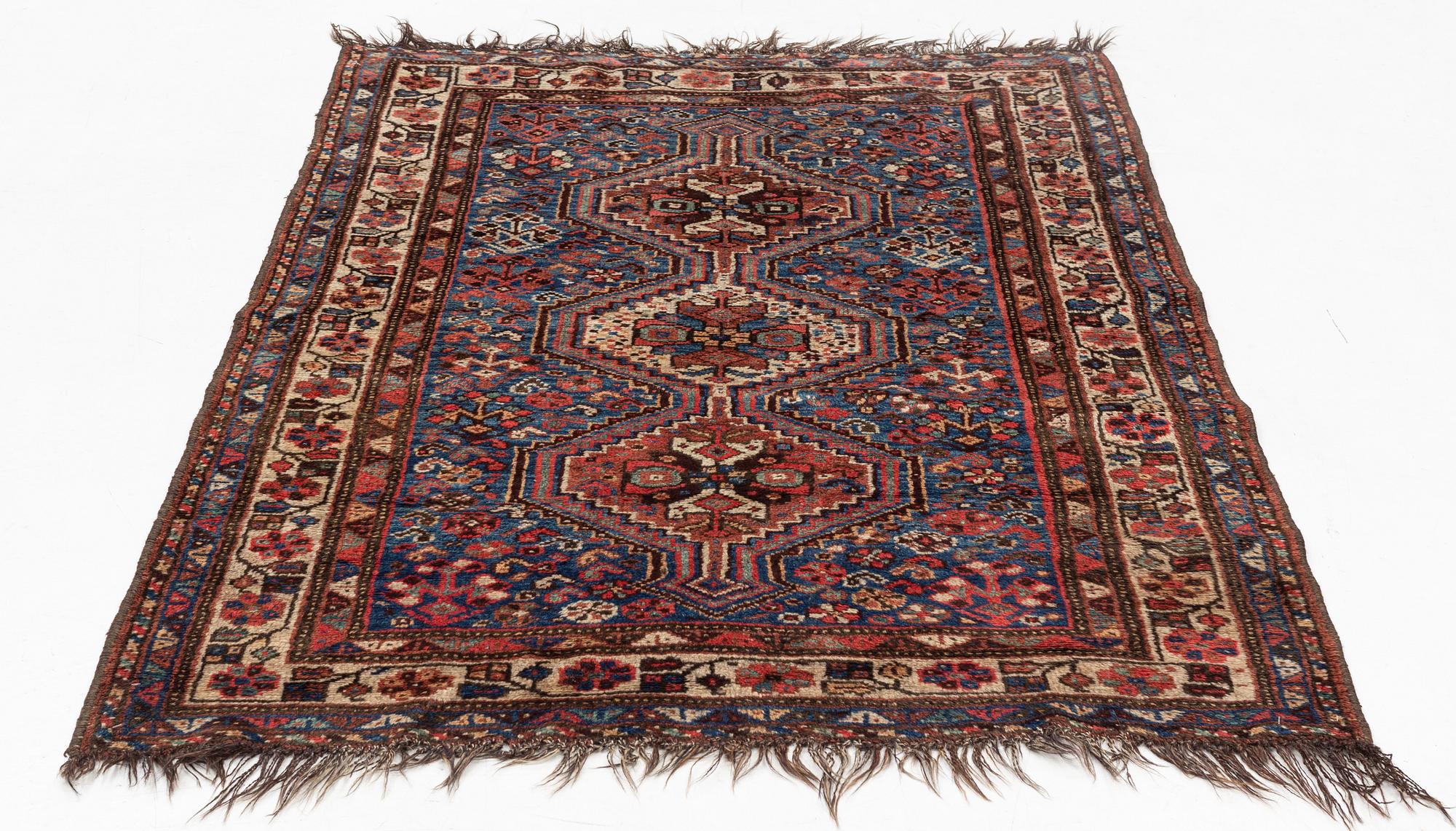 Matta, antique Kashgai/Shiraz, circa 180 x 125 cm.