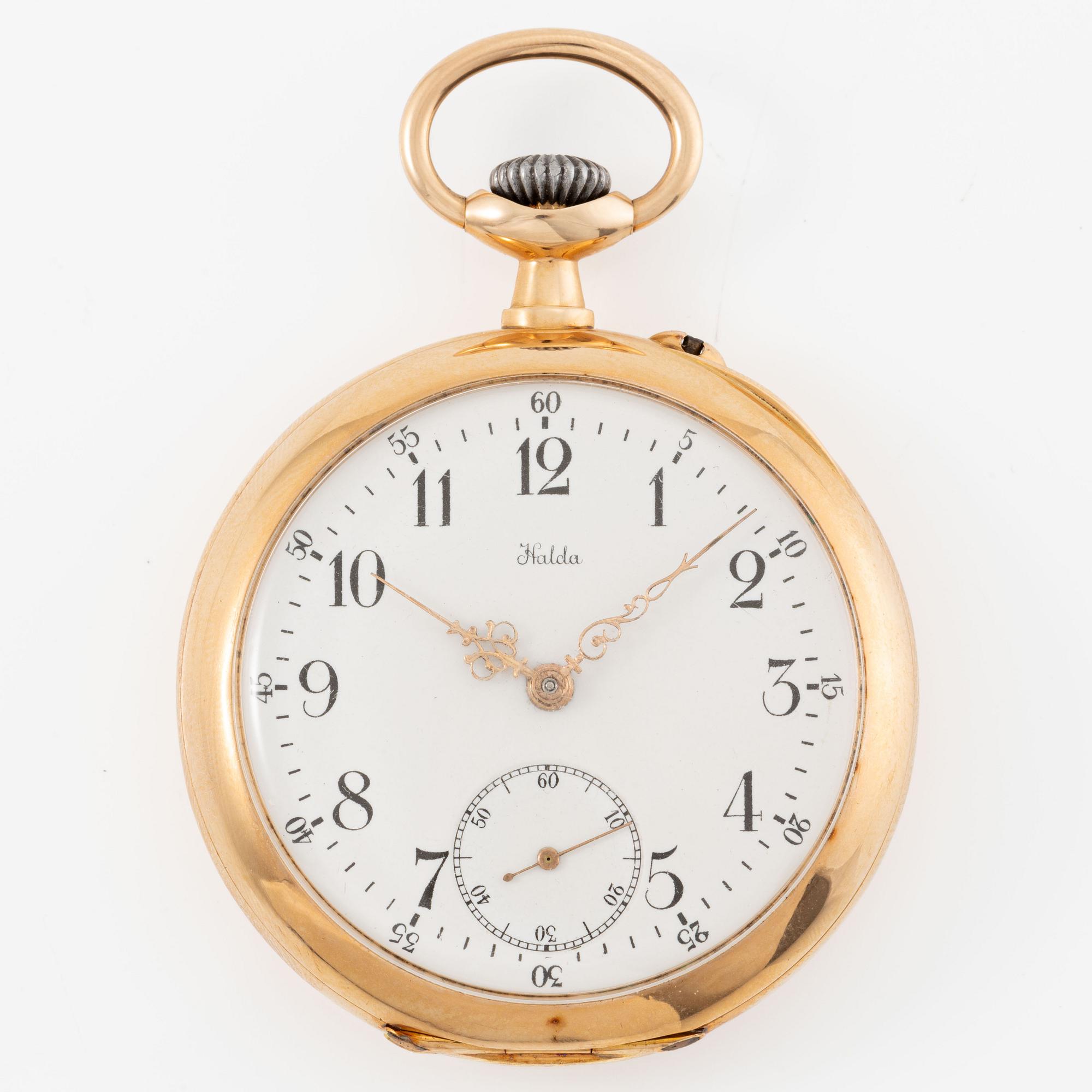 Halda, pocket watch, 50 mm.