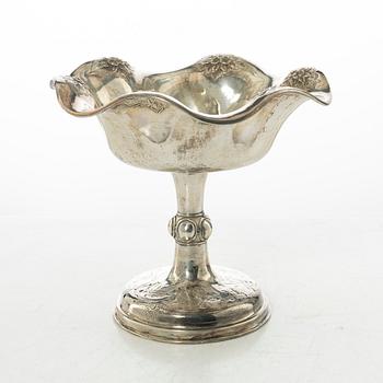 Gustav Dahlgren, bowl on foot, silver, Malmö 1862.