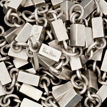 A Wiwen Nilsson sterling necklace, Lund 1952.