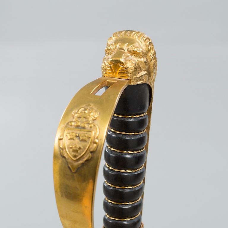 A sword for an officer at the swedish infantry, m/1899.