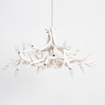Jason Miller, a 'Superordinate Chandelier 12 Antlers,' ceiling lamp, Roll & Hill, USA.