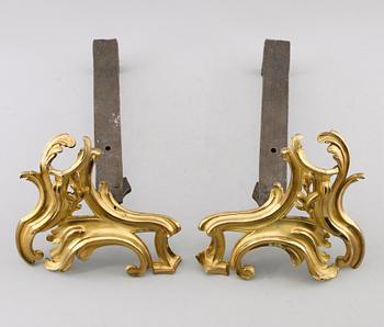 ELDHUNDAR, 1 par, rokoko, 1700-tal.